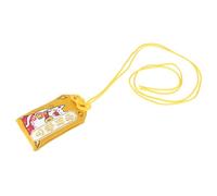 INOOMP Ciondolo Giapponese Omamori Portafortuna in Borsa della Benedizione Gialla, Amuleto Tradizionale per Salute e Protezione, per Zaini, Porte e Auto, Stile Giapponese Autentico