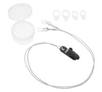 INOOMP Clip e Cordino di Sicurezza per Amplificatore Acustico Grigio, Accessorio Portatile per Apparecchi Acustici, Adatto per Anziani e Adulti