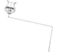 INOOMP Clip Musicale per Trombone e Lira da Marcia Portatile in Ferro Placcato Argento, Fermaglio Stabile per Spartito Musicale, Accessorio per Tromba e Tuba per Esibizioni All’aperto