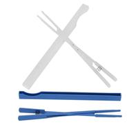 INOOMP Clip Muta per Accordatura Pianoforte in Nylon, Set da 2 Pezzi (blu + Bianco), Accessorio per Silenziare Corde Medie e Alte, Strumento Pratico per Riparazione e Sintonizzazione
