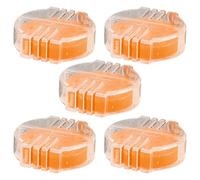 INOOMP Condizionatore per Fili in Cera D'api Supporto Plastica Resistente 5 Pezzi Cera Rinforzante per Cucito a Mano Accessori per Ricamo e Trapuntatura