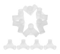 INOOMP Connettori per Mobili in Plastica 16mm a 3 Vie Set da 20 Pezzi per Armadi e Scaffalature Portatili Accessori per Organizer Guardaroba e Scarpiera per Uso Domestico