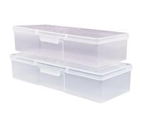 INOOMP Contenitore per Manicure 4 Pezzi, Organizer Portautensili per Unghie Leggero e Compatto, Scatola Portaoggetti per Strumenti Nail Art, Custodia Pratica per Riporre Piccoli