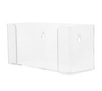 INOOMP Contenitore Porta Mascherine e Guanti da Parete in Acrilico Trasparente, Dispenser per Uso Professionale in Laboratori e Strutture Sanitarie