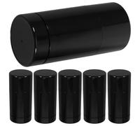 INOOMP Contenitori Ricaricabili Nero per Deodorante 6 Pezzi in Pp 50g Chiusura Ermetica e Design Portatile per Viaggi e Campeggio