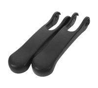 INOOMP Coppia di Maniglie per Sedile Wc in Plastica Nera, Materiale Delicato Pelle, Design Stabile per Anziani e Disabili, Adatte a Case e Strutture