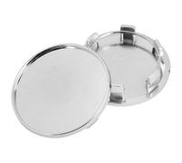 INOOMP Copri Cerchi 2 Pezzi per Veicoli in Abs Argento, Diametro Interno 60 Mm, Coprimozzi Stabili e Resistenti, per Auto da Città