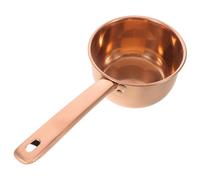 INOOMP Cucchiaio in acciaio inossidabile, mestolo da bagno in metallo, manico lungo, cucchiaio da bagno, paletta per annaffiare il giardino, mestolo per annaffiare le piante, oro rosa