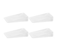 INOOMP Cunei di Livellamento per Mobili in Pvc 4 Pezzi, Spessori Regolabili e Antiscivolo per Stabilizzare Tavoli e Librerie, per Miglioramento Casa