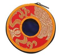 INOOMP Custodia Media Per Campana Da Meditazione Tibetana in Stile Nepalese, Borsa Protettiva Fatta a Mano Lavorazione Artigianale, Supporto Sicuro Per Campane Buddiste Dimensioni Diametro 10 Cm