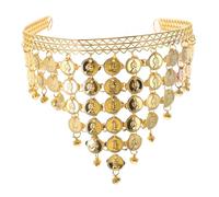 INOOMP Decorative Belly Dancing Headband with Dangling Performance Hair Accessory for Dance and Photography Comfortable and Headdress for Belly Dance Costumes