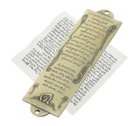 INOOMP Decorazione Mezuzah in Metallo Vintage per Porta Ebraica con Pergamena Sacra Ornamento Leggero e Pratico per Benedizione Casa per Montaggio Esterno