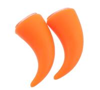 INOOMP Decorazione per Casco Moto Corna Diavolo in Pvc Arancia Versatile per Offroad e Auto Design Unico e Appeal Estetico per Halloween
