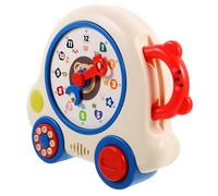 INOOMP Di Orologio Educativo Orologio per La Cognizione del Tempo Orologio da Insegnamento Giocattolo Dell'orologio Cognitivo Orologio Didattico per Colorato Plastica