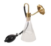 INOOMP Diffusore di Aromi in Ottone e Vetro con Pompa in Ottone e Contagocce Standard, Design Portatile e Funzionale per Ambienti di Bellezza e Esposizione Profumi