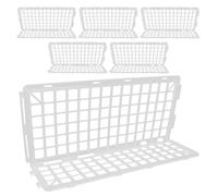 INOOMP Divisorio per frutta e verdura da 6 pezzi: separatore per ripiani in plastica - ringhiera di protezione per scaffali di supermercati per la conservazione di frutta e verdura