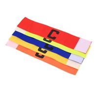 INOOMP Fasce da Capitano per Calcio 5 Pezzi Regolabili in Nylon Design Antiscivolo e Comfort Elevato per Adulti e Ragazzi in Partite di Calcio Colore Casuale