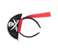 INOOMP Fascia Design Unisex Flessibile per Chioma Pirata Marrone Non Tessuto Cotone Pp e Nastro per Carnevale e Halloween