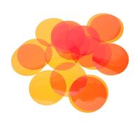INOOMP Filtri in Gel Colorati 20 Pezzi da 50 Mm Pellicole Adesive per Luce Calda Soffusa, Correttore Colore per Lampade LED per Illuminazione D’atmosfera e Foto Professionale