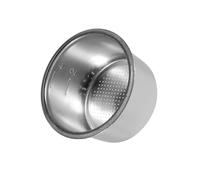 INOOMP Filtro per Macchina da Caffè in Acciaio Inox Argento, Riutilizzabile, Alta Resistenza e Lunga Durata, Accessorio per Caffettiera 4 Tazze, per Caffè in Grani