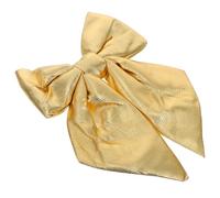 INOOMP Fiocco Decorativo per Feste di Natale e Matrimoni Grande Dorato 26X19 CM Riutilizzabile e Pratico per Addobbi Interni e Albero di Natale