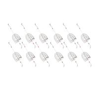INOOMP Gabbia per Trappola Esca in Metallo Inox 6 Cm, Set 12 Pezzi Porta Esche da Pesca Portatile per Carpfishing e Attrezzatura Pesca all’Aperto