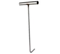 INOOMP Gancio per Tombino Inossidabile T Forma Attrezzo Sollevamento Manhole Cover Lifter Hook Robusto Antiruggine per Porte Avvolgibili e Coperture Canale