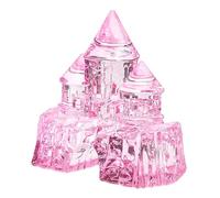 INOOMP Giocattoli Crystal Castle giocattoli per ragazze giocattoli da ragazza ornamento per la stanza dei giocattolo del castello principessa bambina Acrilico rosa