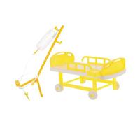 INOOMP Gioco Per Ragazzo Kit Realistico Flebo e Letto Gioco Di Ruolo Giocattolo Educativo Per Casa e Scuola Accessori Per Casa Delle Bambole