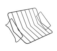 INOOMP Graticola per Barbecue, BBQ Rack Rettangolare in Acciaio al Carbonio, Nero, Portatile e Leggero, per Pollo, Bistecca e Costolette, Outdoor Barbecue Activity