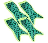 INOOMP Ice-pop Sleeves Riutilizzabili 4 Pezzi a Forma di Sirena in Gomma e Poliestere, Mantieni Dita Calde, per ai Concerti Colore Casuale