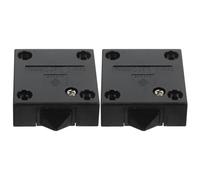 INOOMP Interruttore Luce per Armadio 2 Pezzi 2a 12v-250v Interruttore Push per Porta Mobile in Abs Nero 4 Viti per Controllo Automatico Luci Armadio e Guardaroba