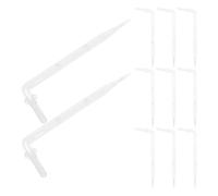 INOOMP Kit 50 Pezzi di Irrigazione a Goccia Trasparente 4/7 mm con Struttura Flessibile Curva per Alberi da Frutto e Piante in Vaso in
