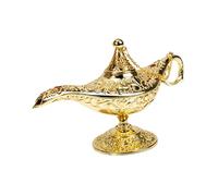 INOOMP Lampada Di Aladino Retrò Fatta a Mano Luce Di Aladino Ornamento Artistico Da Tavolo Decorazione Per Feste Per Interni