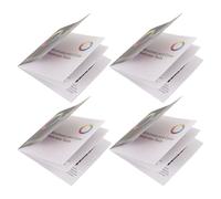 INOOMP Libretto per Test di Deficit di Colore 4 Tabelle Colorate, Libro di Test della Vista per Uso Domestico e Professionale, Schede Resistenti per Esame Visivo