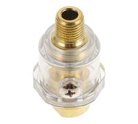 INOOMP Lubrificatore ad Olio Mini 1/4 Pollice in Ottone e Plastica per Utensili Pneumatici, Migliora Prestazioni ed Estende Vita, Accessorio per Compressori Aria