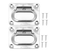 INOOMP Maniglia per Porta incassata 2 Pezzi: Maniglia a Filo in Acciaio Inossidabile - Maniglie per armadietti con Nascosta - boccaporto per Barche - Accessori nautici per Barche