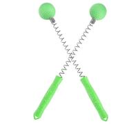 INOOMP Martelli da Massaggio a Molla in Silicone Alimentare 2 Pezzi Verdi, Massaggiatori Manuali la Schiena e Corpo, Strumenti Professionali per Massaggio a Percussione
