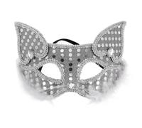 INOOMP Maschere da ballo in maschera a forma di volpe per uomo e donna - Mezze maschere veneziane, accessori per cosplay per feste di Halloween, Carnevale e balli in maschera.