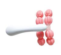 INOOMP Massage Roller Rullo Massaggiante per Rilassamento Muscolare, Plastico Rosa, Impugnatura Confortevole, per Corpo e Addome, Fitness e Mantenersi in Salute