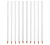 INOOMP Matite Grasse Bianche per Disegno 10 Pezzi in Legno, Portatili Eccellente Performance, per Vari Progetti e Hobby Personali