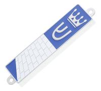 INOOMP Mezuzah Ebraica Pergamena Torah, Custodia in Lega di Zinco Blu, Versatile per Porte di Case e Uffici, Decorazione Religiosa Tradizionale