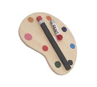 INOOMP Mini bambole. Favore del partito tavolozze per dipingere bambole mobili in miniatura mobili per case delle bambole Accessori per la casa delle bambole MDF