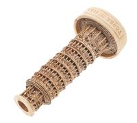 INOOMP Miniatura Torre Pendente Pisa in Resina Scultura per Decorazione Negozio e Giardino Architettonico Dettagliato e Durevole