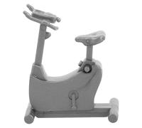 INOOMP Modellazione manuale Modelli di costruzione Mini giocattoli di simulazione di architettura kit per casetta piccola bicicletta ornamentale da tavolo AbS Grigio