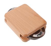 INOOMP Nacchere tradizionali in legno per cajón, accessori per percussioni a scatola, nacchere in legno, piccolo strumento ritmico portatile per esibizioni