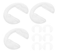 INOOMP Naselli Antiscivolo 10 Pezzi per Occhiali in Silicone Trasparente Ponte Nasale Integrato a U, per Occhiali da Protezione e Lettura