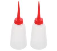 INOOMP Oliatore Macchine da Cucire in Plastica 250Ml Ugello Rosso per Macchine Piane e Aghi Set di 2 Bottiglie per Officina e Uso Manuale