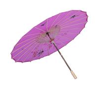 INOOMP Ombrello Decorativo Manico Liscio e Lucido Stile Cinese Classico in Seta e Bambù Parasole Porpora Stili multipli per Danza e Fotografia per Allestimenti e Interni Stili multipli