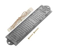 INOOMP Ornamento Mezuzah in Metallo Vintage, Decorazione Religiosa Mezuzah Bordi Arrotondati, Resistente e Liscia al Tatto, per Soggiorno, Camera da Letto e Biblioteca, per Fede Cattolica e Ebraica